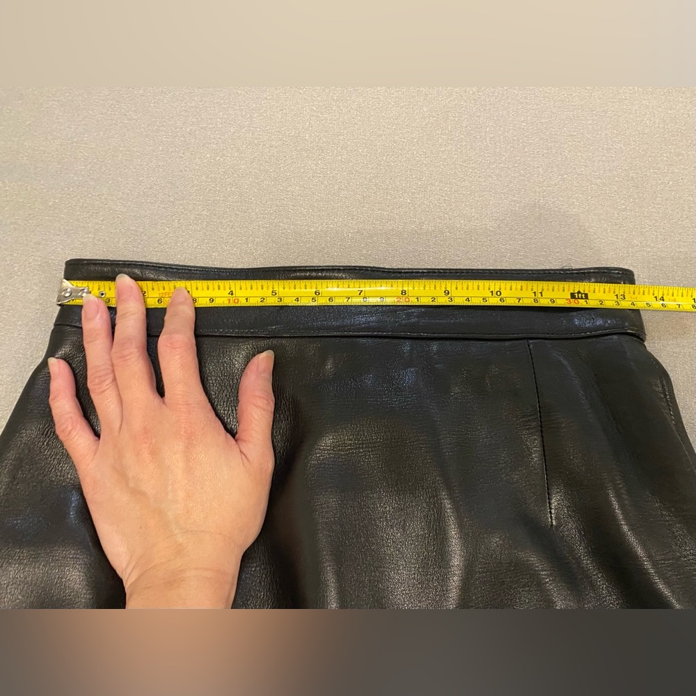 Vintage Moschino Leather Skirt - Picture 2 of 4